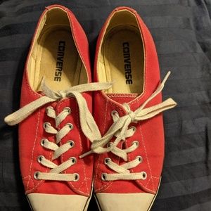 Red Converse sneakers